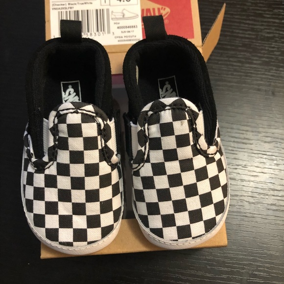 Vans Other - NWOT Vans checkered crib shoes